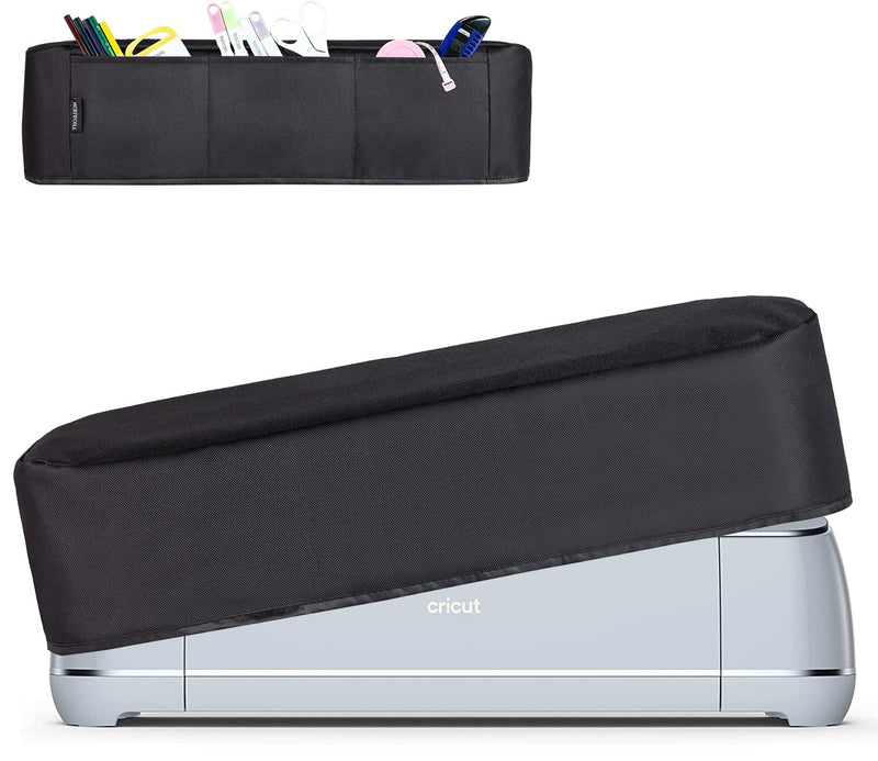 TRO&HOM Cover for Cricut Maker 3,Cricut Maker Dust Cover with Back Pockets for Tool Set Cricut Accessories, Pens,Compatible for Cicut Maker, Cicut Maker 3, Cicut Explorer 3 Dust Cover Black Cricut Maker3+Maker - NewNest Australia
