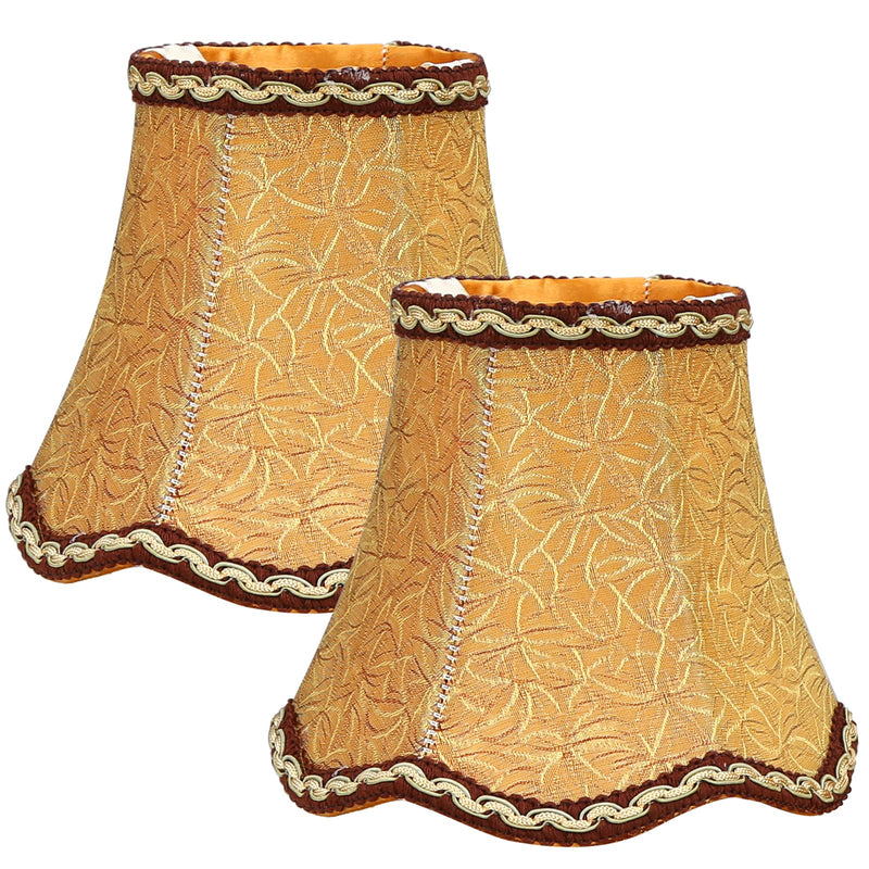 Fuloon Modern European Style Clip On Droplight Wall Lamp Candle Chandelier Lamp Shade 2 pcs Set 2PACK Coffee - NewNest Australia