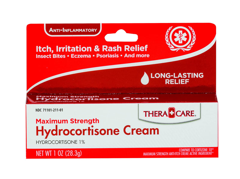 Thera Care Hydrocortisone Cream Maximum Strength, Itch, Irritation & Rash Relief, Red - NewNest Australia