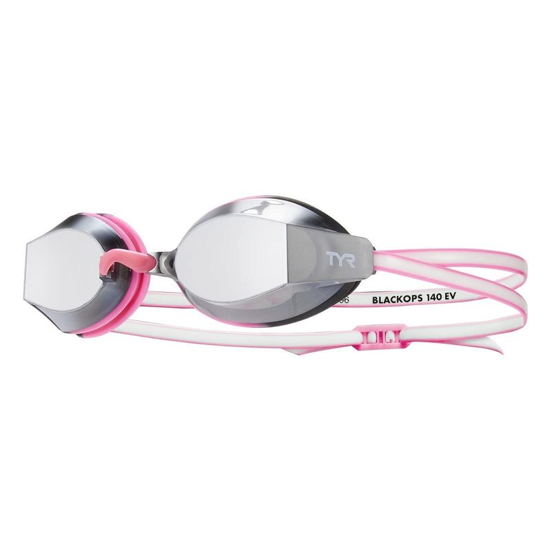 TYR Unisex-Adult Blackops 140 EV Racing Goggles Mirrored Femme Fit Silver/Pink/White One Size - NewNest Australia