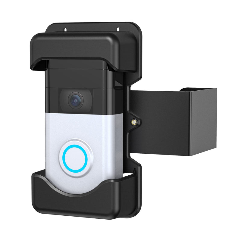 Anti-Theft Video Doorbell Mount, No-Drill Mounting Bracket for Most Brand Video Bell (Easy to Install) Black - NewNest Australia