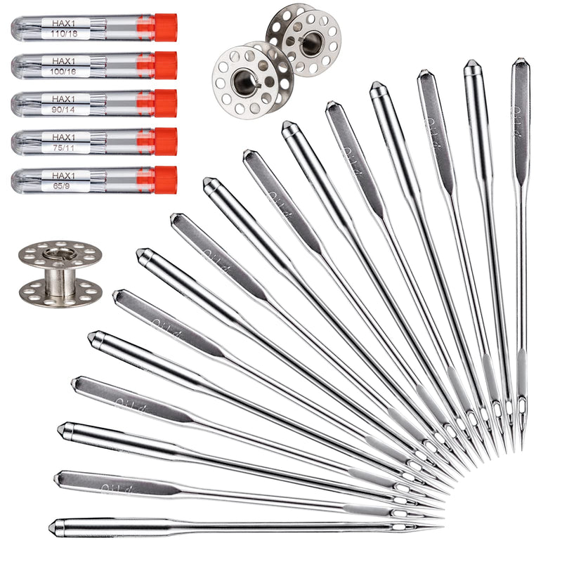 Sewing Machine Needles, 100 PCS Universal Sewing Machine Needle, for Singer, Brother, Janome, Varmax, Sizes HAX1 65/9, 75/11, 90/14, 100/16, 110/18 (100 PCS) - NewNest Australia