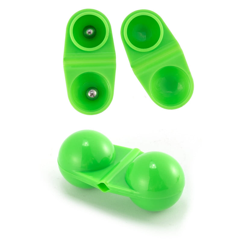 Alwonder 20 Pack Fishing Double Rattle Beads, Catfish Rig Fishing Attractants Portable Plastic Fishing Beads Fishing Bells Accessory for Catfish Striper Bass Pompano Green - NewNest Australia