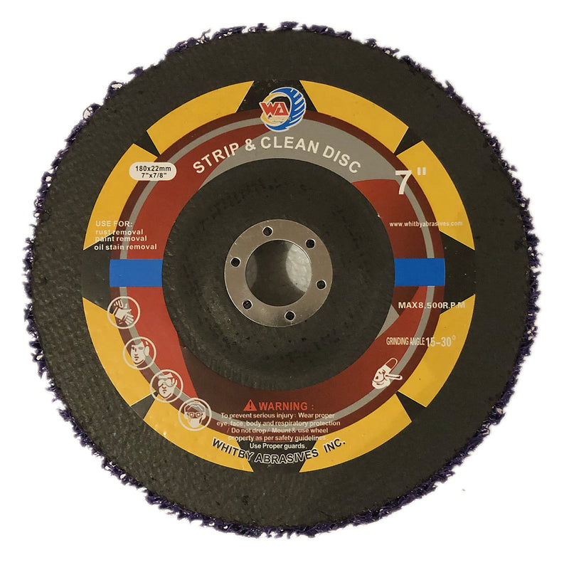 7" Strip & Clean Discs for Angle Grinders (Purple) 7" x 7/8", MAX RPM 8,500 - NewNest Australia