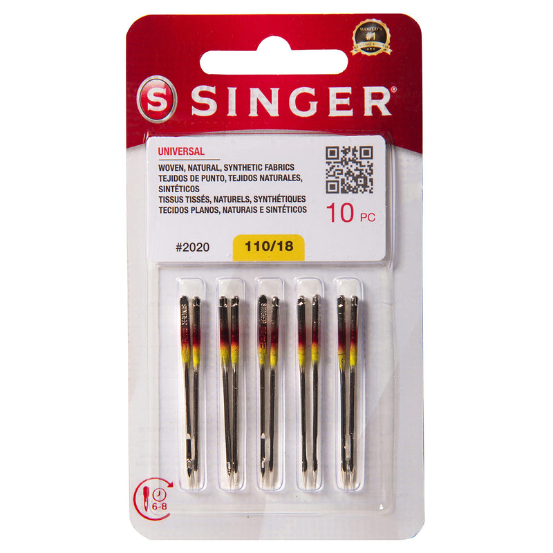 SINGER 10-Pack Universal 2020 Sewing Machine Needles, Size 110/18 - NewNest Australia