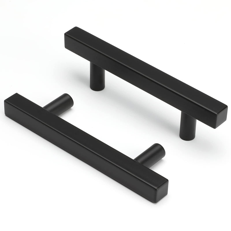 5Pack 3 Inch Black Cabinet Handles Matte Black Dresser Pulls Black Kitchen Cabinet Handles - goldenwarm LSJ22BK76 Cupboard Drawer Handle Pulls Modern Black Hardware, 76mm Hole Centers 5 3in Hole Centers - NewNest Australia