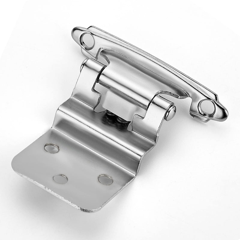 Ravinte 10 Packs (5 Pairs) 3/8" Inset Satin Nickel Cabinet Hinge,Self Closing Hinges for Kitchen/Bathroom/Furniture Cabinets & Doors,Decorative Cabinet Hardware Kitchen Cabinet Hinges with Door Bumper - NewNest Australia