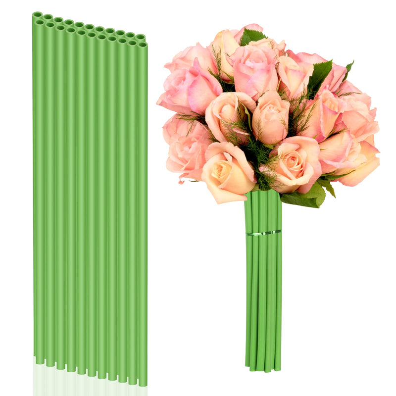 1/4 inches Stem Covers for DIY Bouquets 12 inch Artificial Flower Stem Covers for DIY Wedding Centerpiece Bouquet (Green) green - NewNest Australia