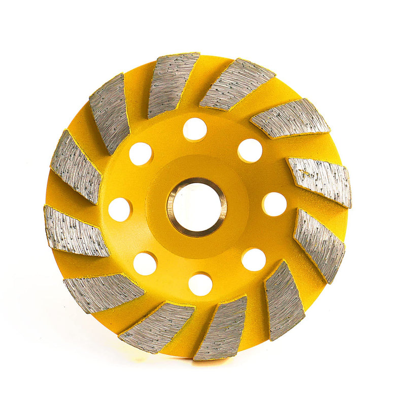 4 Inch Diamond Cup Grinding Wheel, 12 Segs Duty Angle Grinder Wheels for Stone Concrete Ceramic Turbo Polishing and Cleaning - NewNest Australia