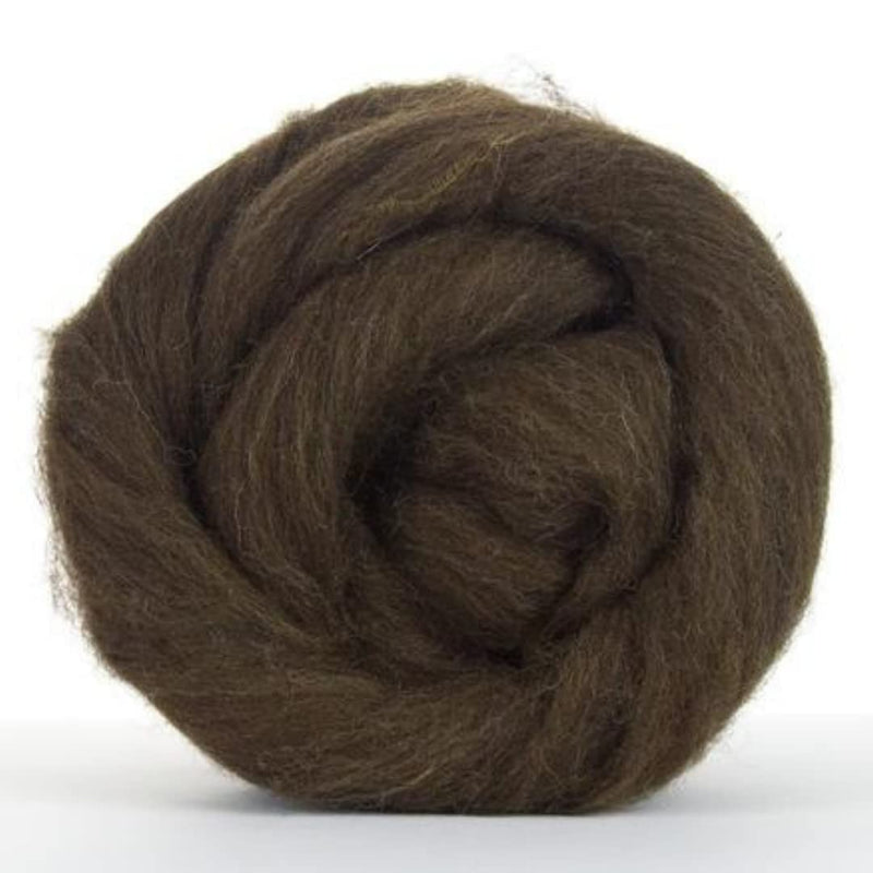 Revolution Fibers Corriedale Wool Roving 1 lb (16 Ounces) for Spinning | Soft Chunky Jumbo Yarn for Arm Knitting Blanket |100% Natural Undyed Wool Yarn Bulk, Felting Core, Carded Stuffing (Brown) Brown - NewNest Australia
