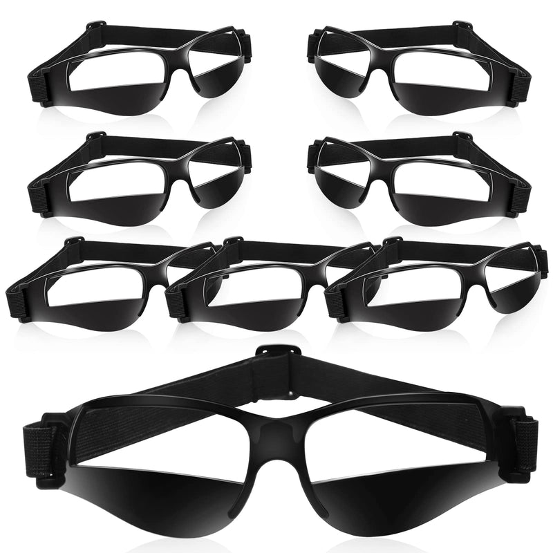 8 Pieces Basketball Goggles Sport Dribble Goggles Adjustable Sports Goggles for Basketball Training Aid for Men Kids Black - NewNest Australia
