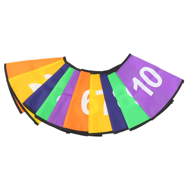 Toyvian 10Pcs Number Soccer Cone Collars Training Cones Cover Agility Training Sports Cone Cover for Sports Soccer Training Disc Sleeve - NewNest Australia