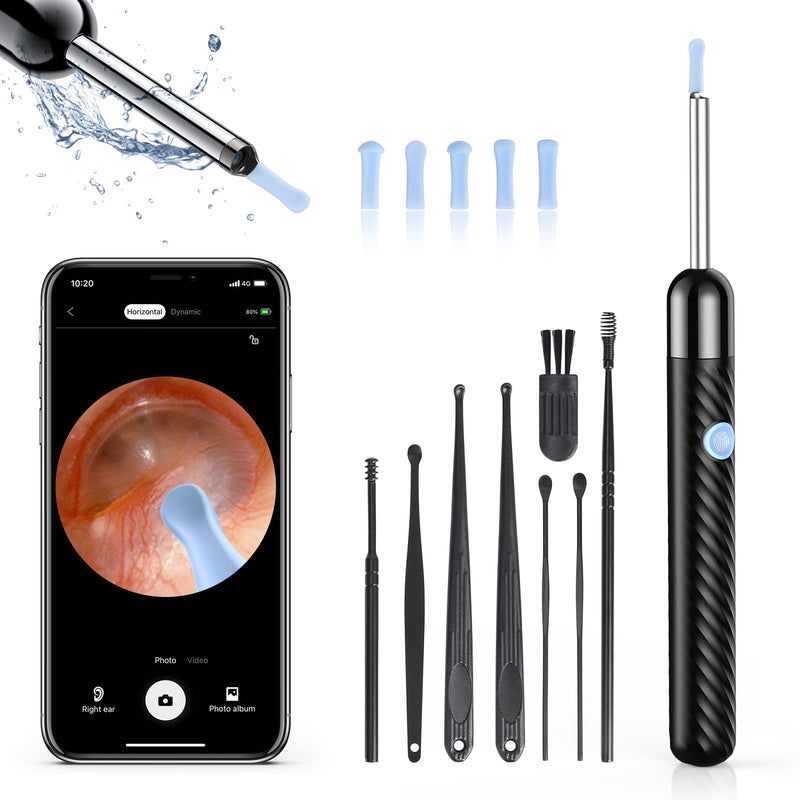 Ear Wax Removal, Ear Cleaner with Camera, Ear Wax Removal Tool Camera with 1080P, Otoscope with Light, Ear Wax Removal Kit with 6 Ear Pick, Ear Camera for iPhone, iPad, Android Phones - NewNest Australia