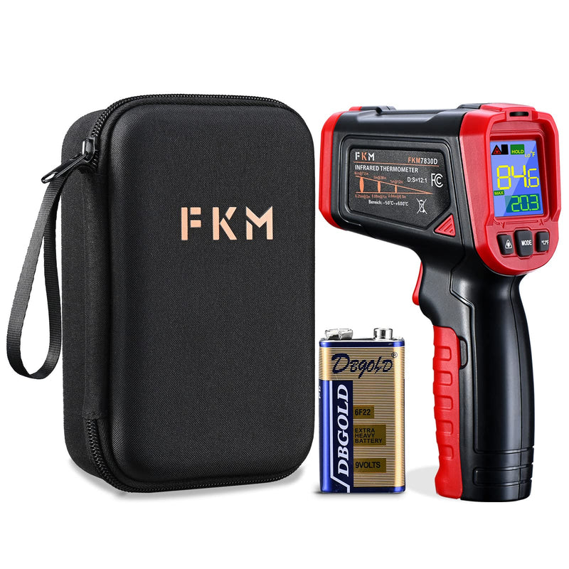 Infrared Thermometer - FKM Digital Temperature Gun with Patented Circular Laser, Non Contact Laser Thermometer Gun for Cooking/Ovens/Home Repairs, -58?~1022? (-50?-550?), Not for Use on Humans. - NewNest Australia