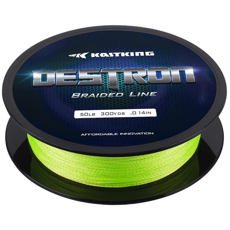 New KastKing Destron Braided Fishing Line, Highly Abrasion Resistant, Improved Knot Strength, Ultra-Thin Diameter Superline, Zero Stretch & Memory, CFT “Color Fast Technology”, 75% Thinner Than Mono Grass Green 300 yds-20lb-0.23mm - NewNest Australia