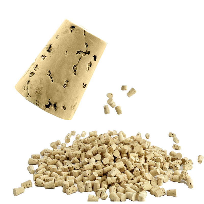 50 Small Mini Cork Plugs Cork Tops Stoppers Tapered Cork Bottle For DIY Craft Projects, 50 Corks - NewNest Australia