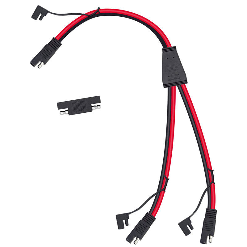 Billion wealth SAE Connector 1 to 1 2 3 4 SAE Connector Extension Cable (10 AWG 1 to 2) 10 AWG 1 to 2 - NewNest Australia