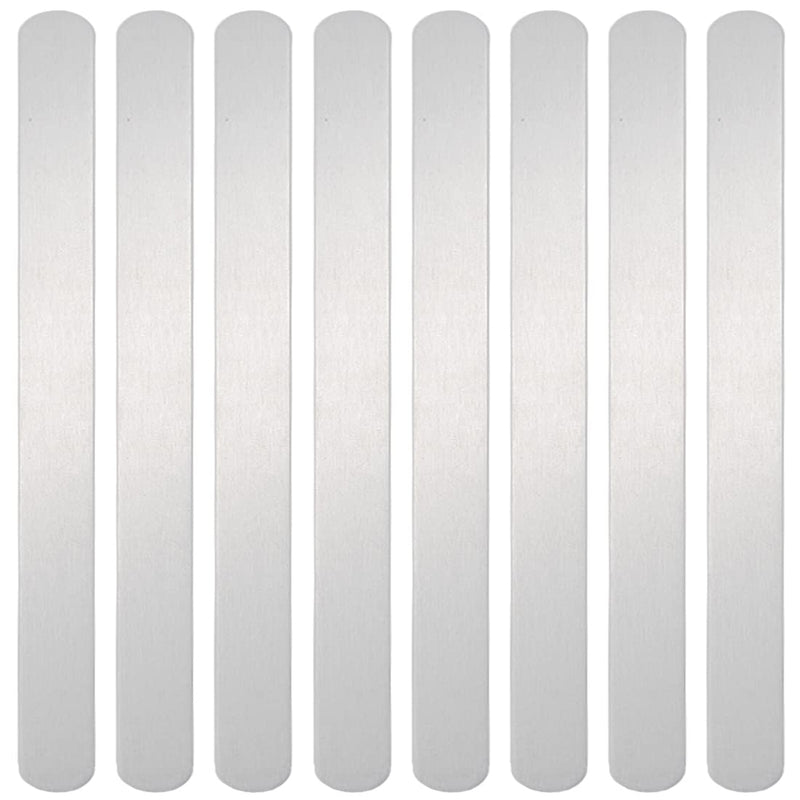 ABBECIAO 15 Pack Aluminum Bracelet Blanks for Metal Stamping and Engraving (14 Ga.) - 5/8 x 6 Inches - NewNest Australia