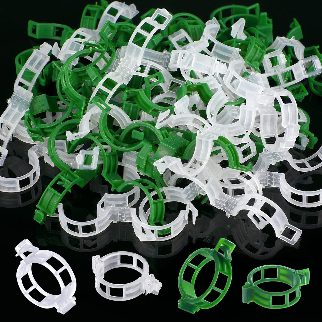 400 Pieces Plastic Garden Plant Support Clips Tomato Clips Grape Vine Cucumber Clips Vegetables Tomato Trellis Clips Plant Clips for Tomato Flower Squash Vine to Grow Upright Makes Plants Healthier - NewNest Australia