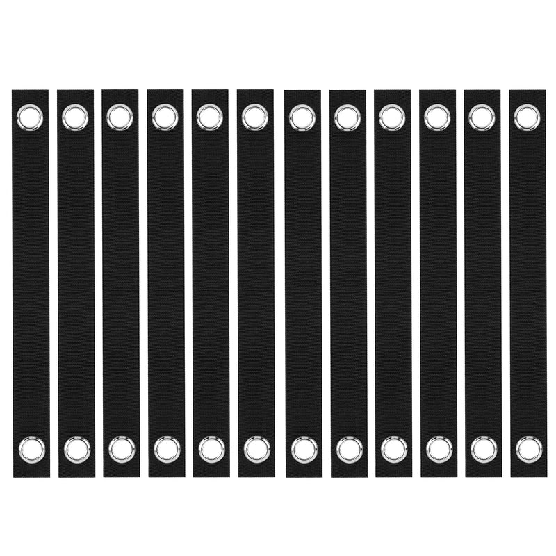 12 Pack Tree Straps with Grommets for Staking - 15.75" Tree and Plant Supports for Saplings and Newly Planted Plants Black - NewNest Australia