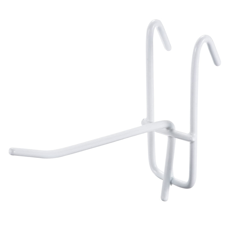 MECCANIXITY Grid Wall Display Hooks Store Garage Storage Wall Organizers 4 Inch White, Pack of 10 - NewNest Australia