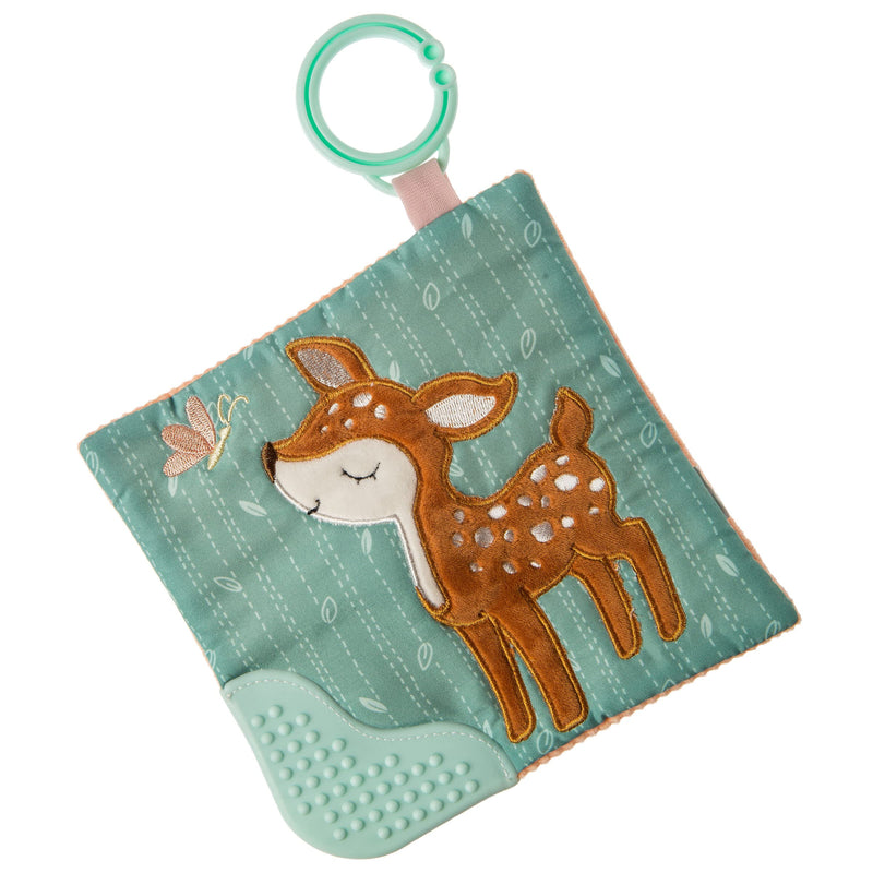 Mary Meyer Crinkle Teether Toy with Baby Paper and Squeaker, 6 x 6-Inches, Amber Fawn - NewNest Australia