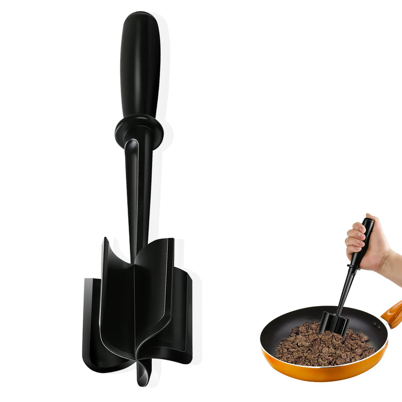 Meat Chopper, Hamburger Chopper, Potato Masher-Professional Multifunctional Heat Resistant Nylon Ground Beef Smasher Kitchen Tools And Gadgets, Safe For Non-Stick Cookware - NewNest Australia
