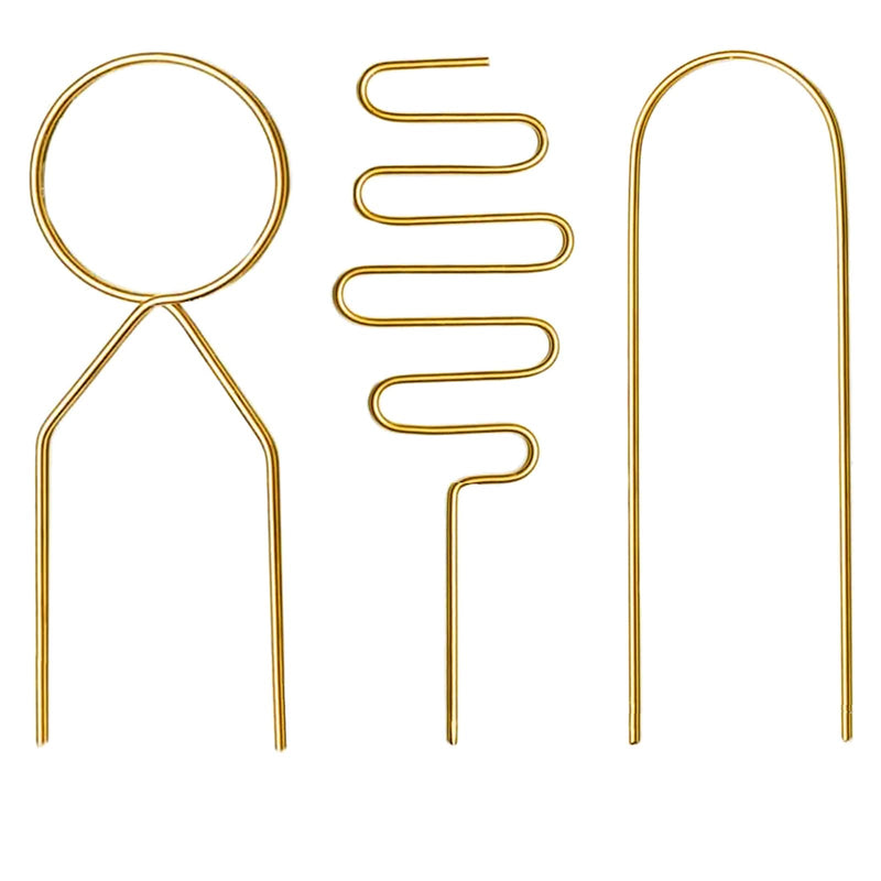 Small Metal Trellis for Potted Plants, 3 Pcs Gold Trellis for Climbing Plants Indoor, Plant Support Stake Mini House Plant Trellis for Hoya, Flower, Pothos, Monstera - NewNest Australia