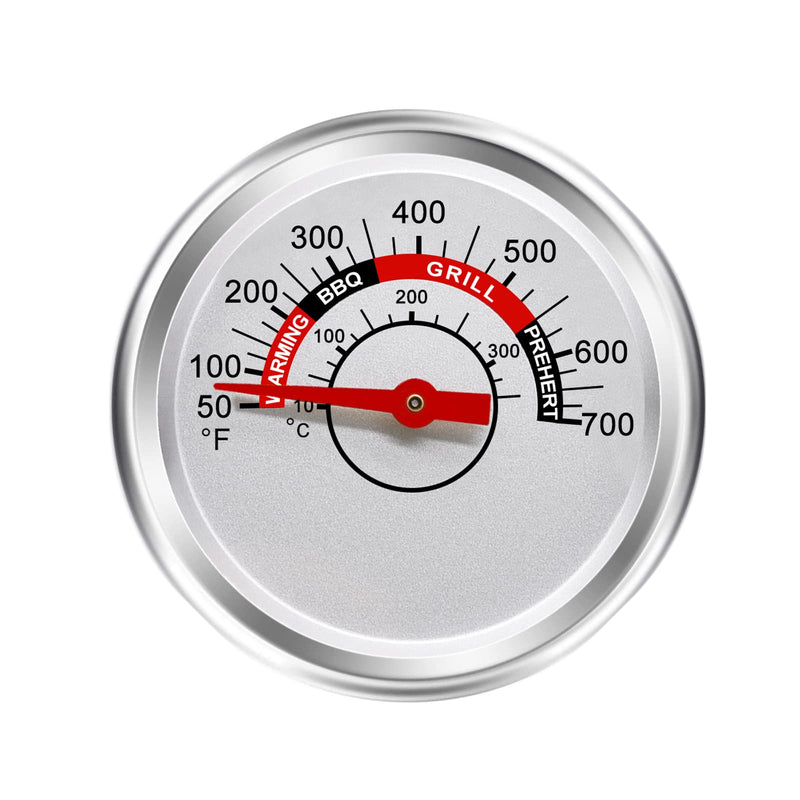 Hiorucet Grill Thermometer Heat Indicator Replacement for Brinkmann 810-3660-S, Charbroil 463241113, 463449914, 463446015 Models, 2 3/8 Inch Smoker Temperature Gauge with Fahrenheit. - NewNest Australia