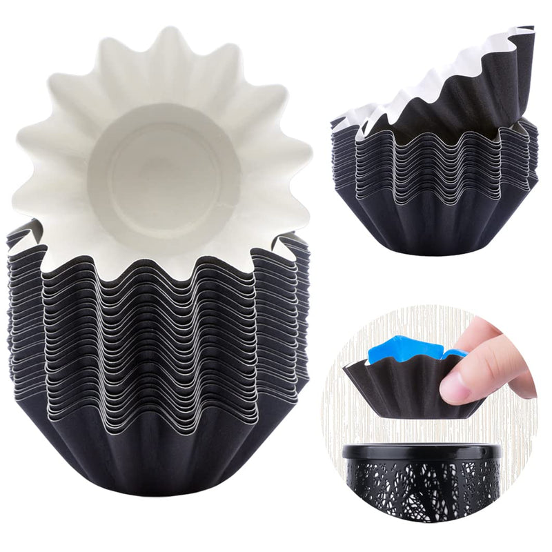 FANDOL Wax Melt Warmer Liners Reusable & Leakproof Candle Warmer Liners Wax Tray for Scented Wax,Electric Wax Warmers, Plug in Warmers, Candle Warmer,Wax Melter and Wax Burner(Black 25pcs) Black - NewNest Australia
