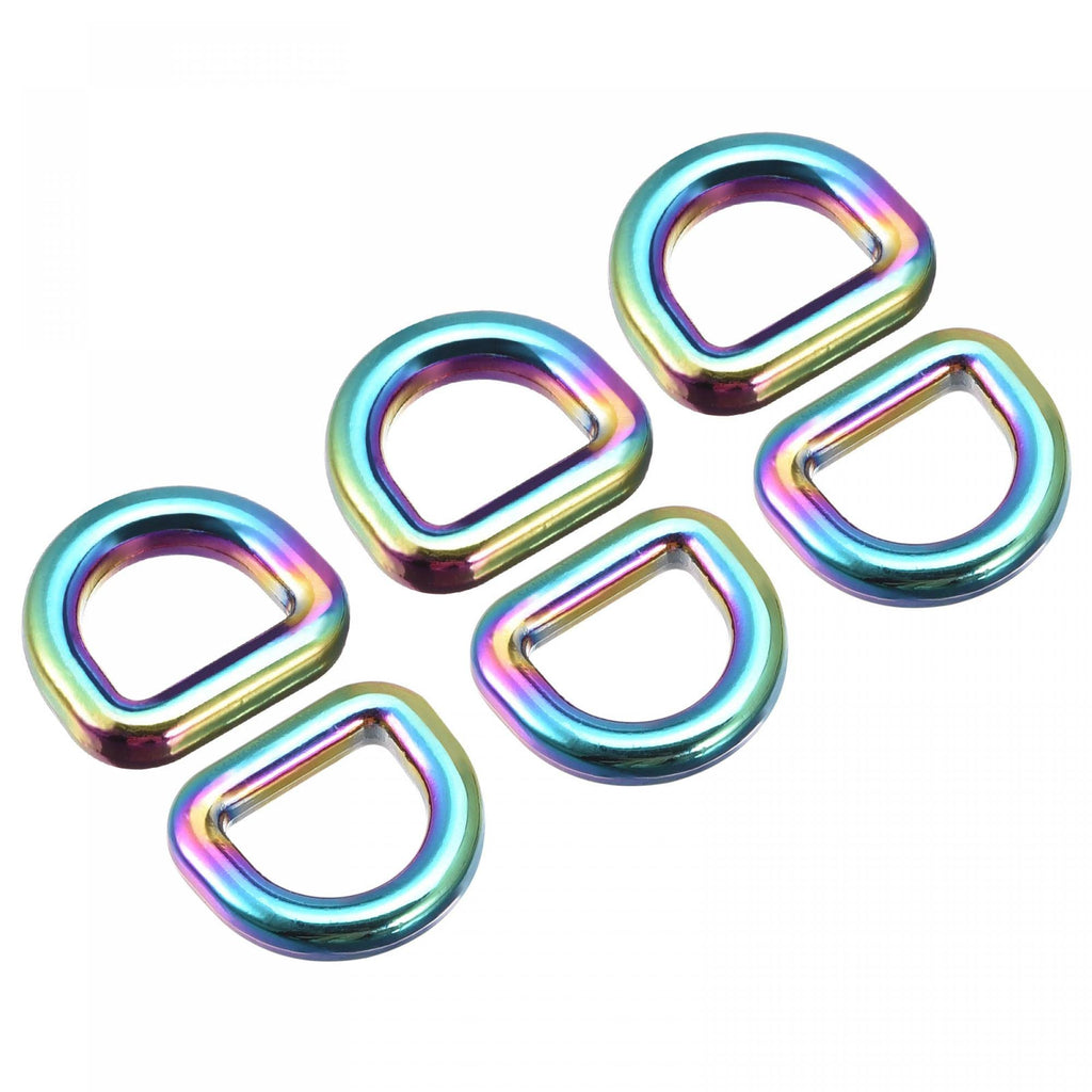 uxcell Metal D Ring 0.39"(10mm) Zinc Alloy Buckle for Hardware Craft DIY Colorful 6pcs 10mm - NewNest Australia