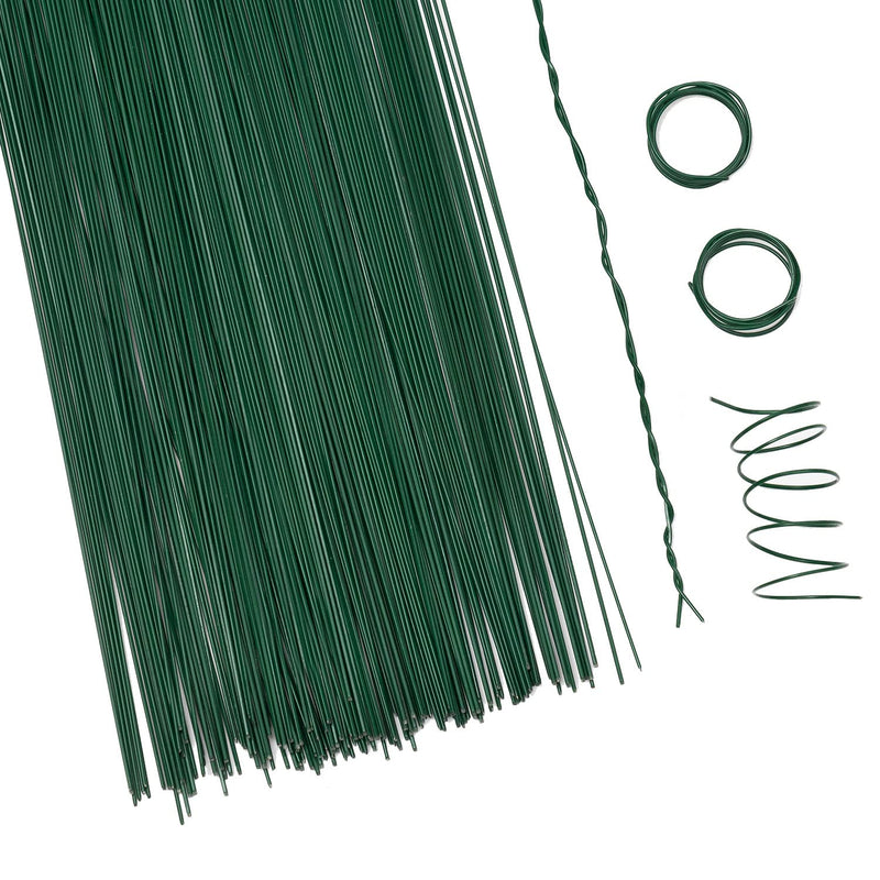 Royal Imports Bulk Green Cut Paddle Wire, 12" Stems, 21 Gauge, 200 pcs for Floral Arrangements, Florist Supplies, Jewelry, Gift, Crafts, Wreath Making, Flower Garland, Plant Garden Ties, Bouquet Wrap 21 Guage - NewNest Australia