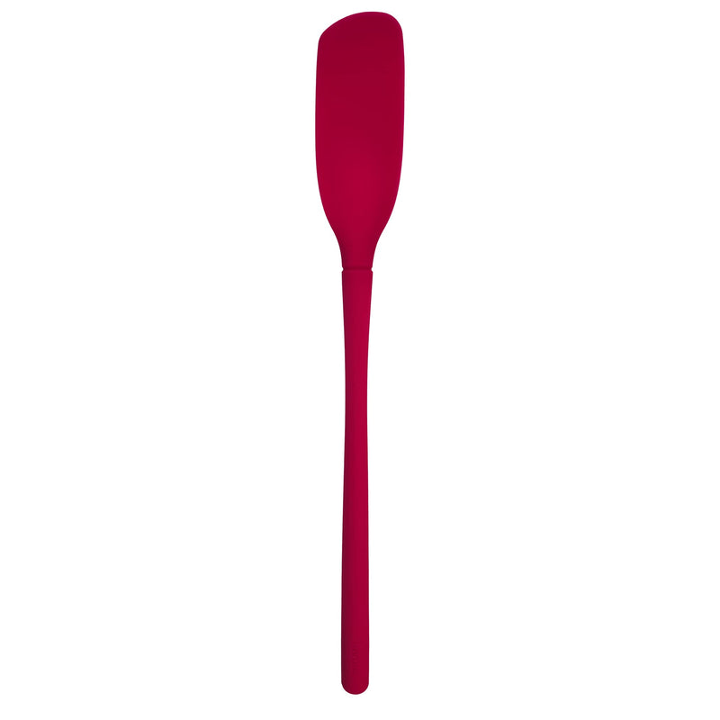 Tovolo Flex-Core All-Silicone Flexible Edge Blender Spatula With Extra-Long Handle, Angled Head Reaches Below Blades, Silicone Spatula for Smoothies & Blended Cocktails Cayenne - NewNest Australia