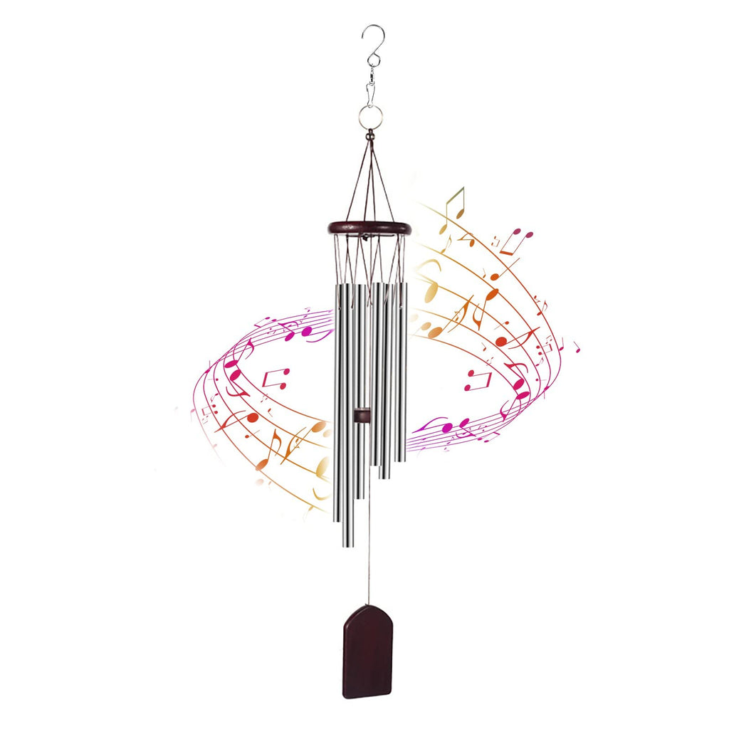 Wind Chimes for Outside, Memorial Wind Chimes with Soothing Melodic Tones, Sympathy Wind Chimes with 6 Tuned Tubes, Great as a Gift or for Your Own Porch, Garden, Backyard, and Home, 29 Inch - NewNest Australia