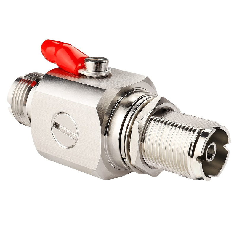 XRDS-RF UHF Coaxial Lightning Arrestor SO239 Socket Bulkhead UHF Female to Female Coaxial Connector for CB Ham Two-Way Radio Base Antennas - NewNest Australia