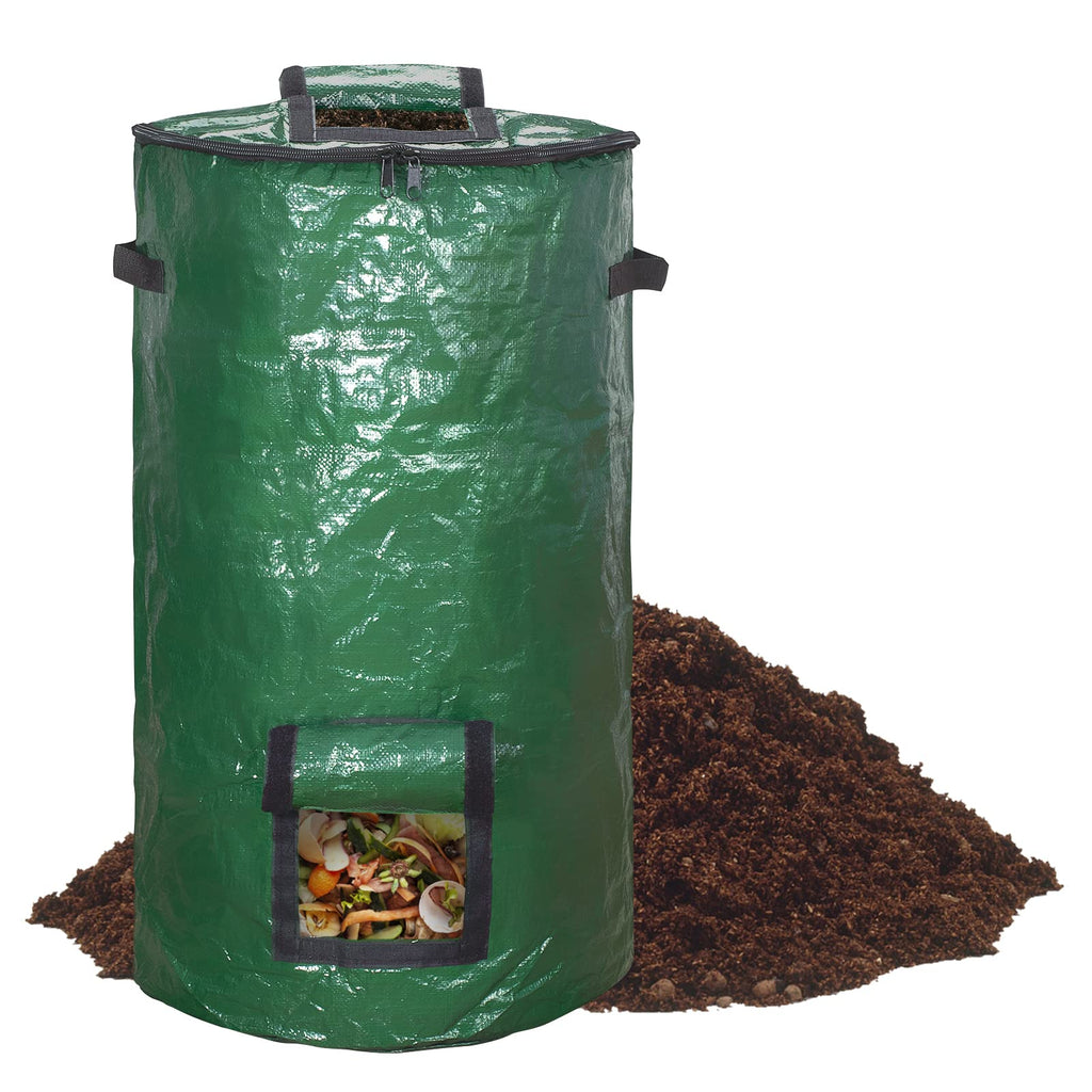 MyLifeUNIT Compost Bag, Reusable Garden Yard Waste Bag, 34 Gallon (1 Pack) 1 - NewNest Australia