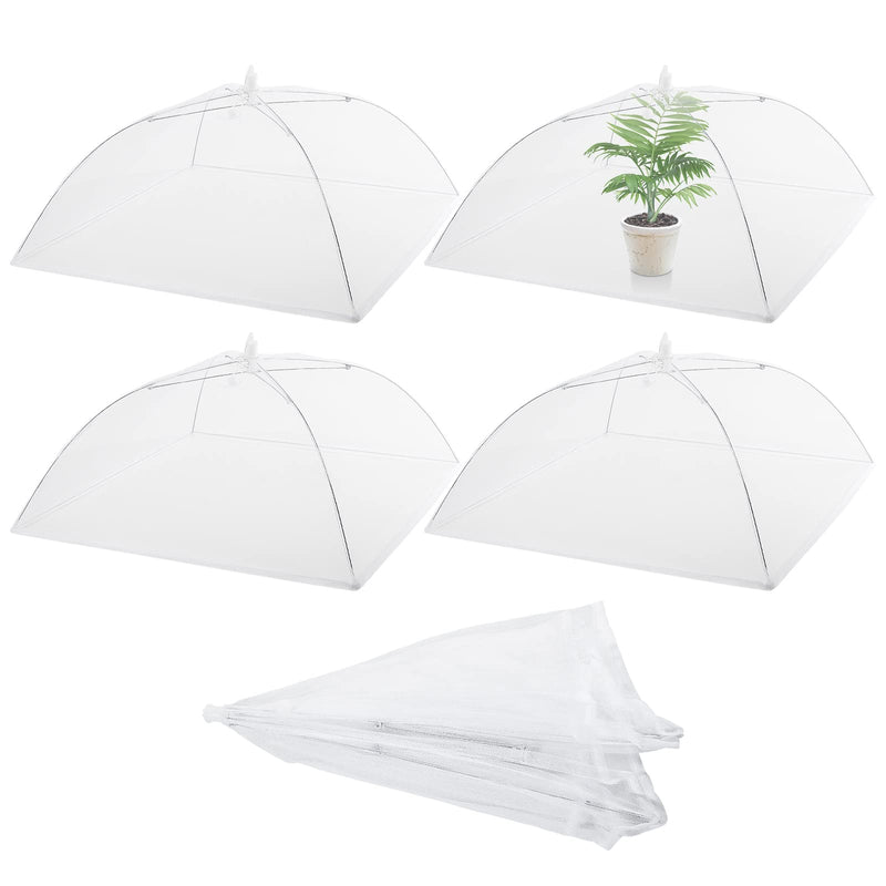 Dome Screen Plant Covers 4 Packs Reusable Mesh Plant Cover Tent 17 Inch Outdoor Plant Tent Collapsible Plant Umbrella Mesh Cover Plant Netting Food Covers Net for Outdoor Plants Vegetable Gardening - NewNest Australia