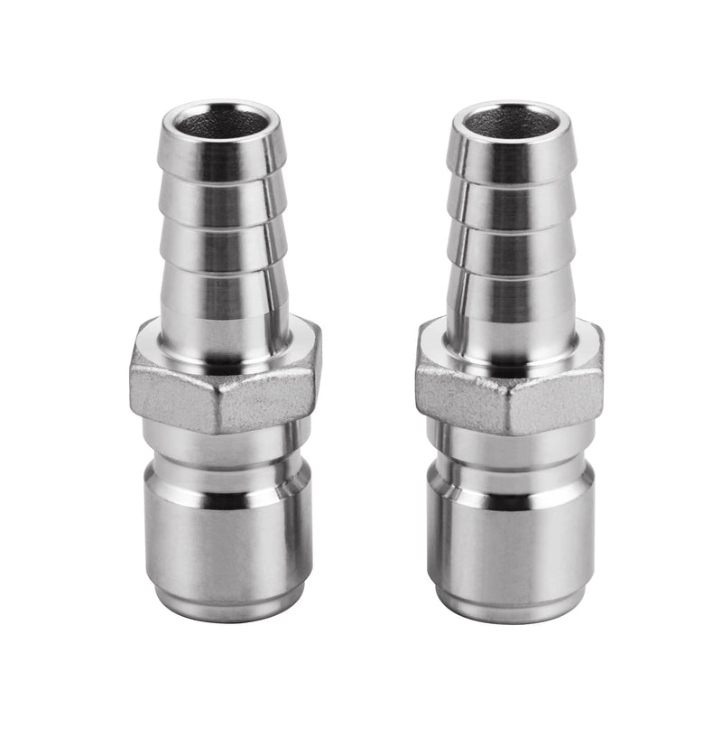 Stainless Steel Homebrew Fitting,1/2" Barb Male Quick Disconnect,Homebrewing Quick Connector.2 Pack - NewNest Australia