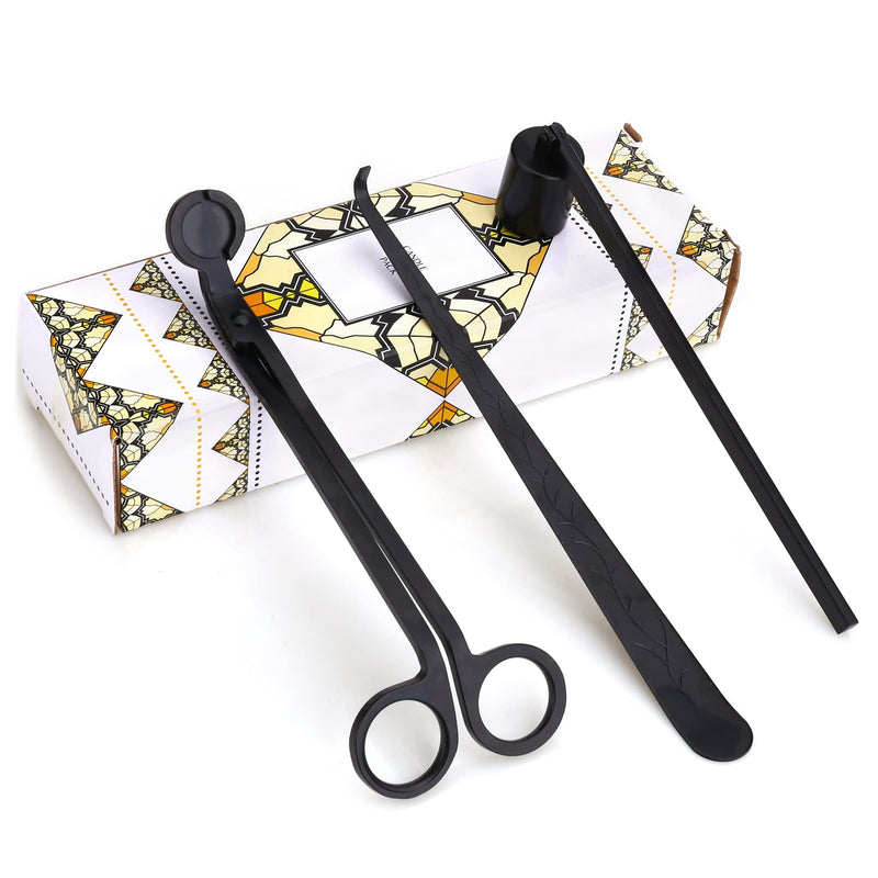 Noneea Candle Nose Ringer, Candle Wick Trimmer Accessories Set? Wick Dipper with Gift Packaging? Candle Wick Trimmer(Black) - NewNest Australia