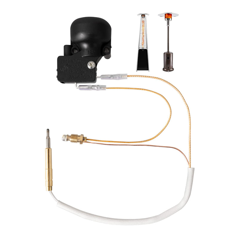 Thermocouple & Tilt Switch for Patio Heater, Thermocouple and Dump Switch Repair Kit for Propane Patio Heater Glass Tube Patio Heater Gas Heater, Thermocouple Replacement for Tower Heater, 1 Pack - NewNest Australia