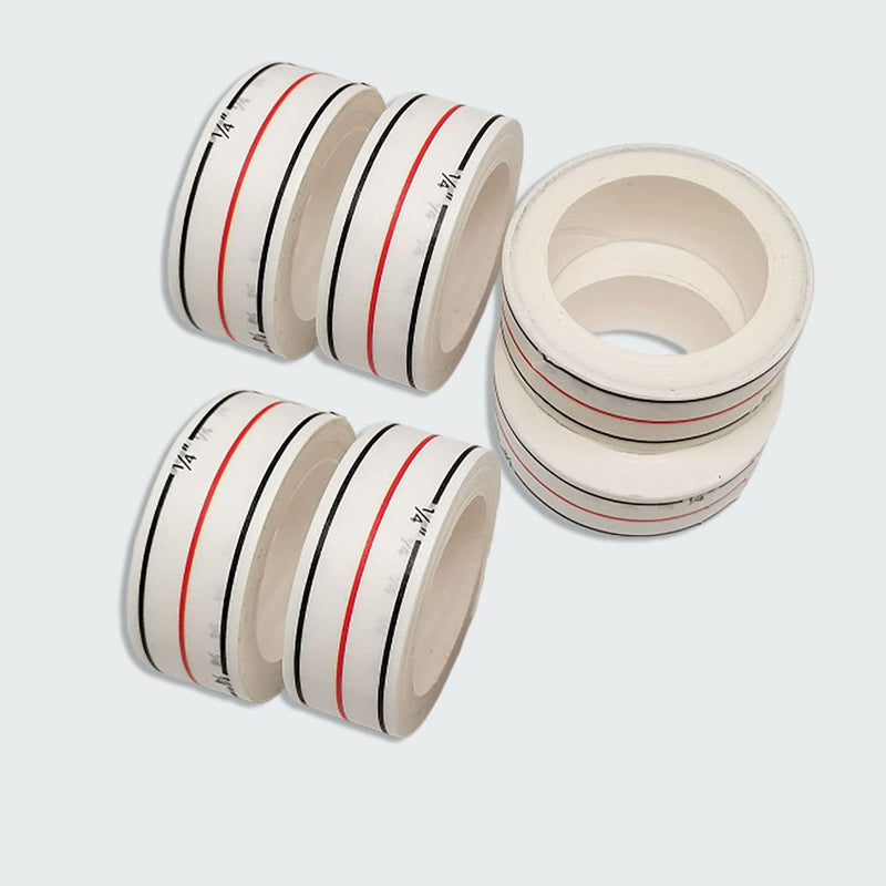 Bequilter 6 Rolls Diagonal Seam Tapes Sewing Basting Tape for Sewing Straight Diagonal Seams Instruction Tool Seamingly Accurate Seam Guide for Sewing Machines - NewNest Australia