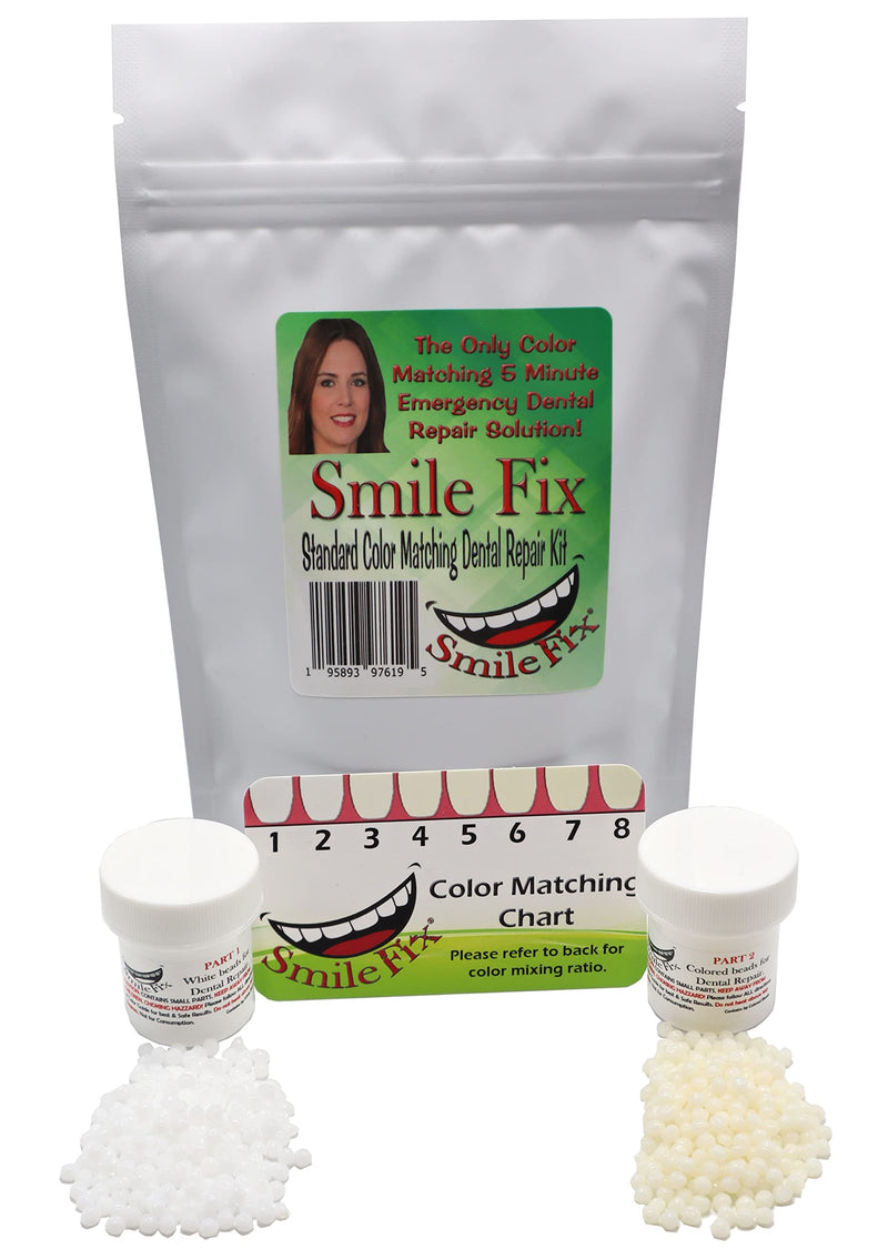 SmileFix Standard Color Matching Dental Repair Kit – Hide & Fix Smile with missing or broken tooth and teeth. Filled space quick & safe. Regain your confidence and beautiful smile in minutes at home! - NewNest Australia