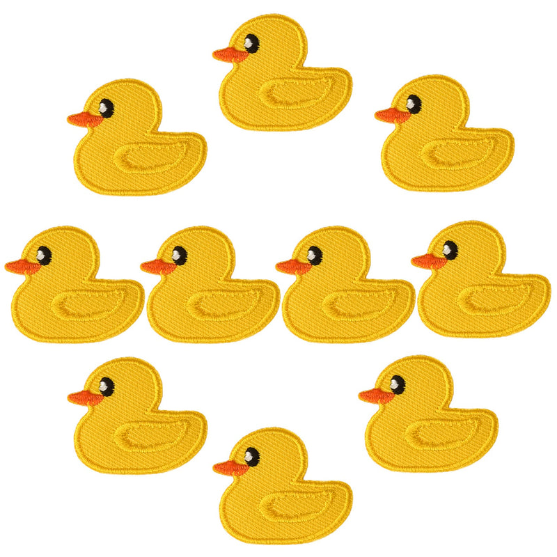 10 Pieces Mini Duck Embroidered Patches Cute Yellow Tiny Duck Iron On Patch for Clothes Dress Jackets Caps DIY Duck Embroidery Patches Sewing Craft Decoration - NewNest Australia