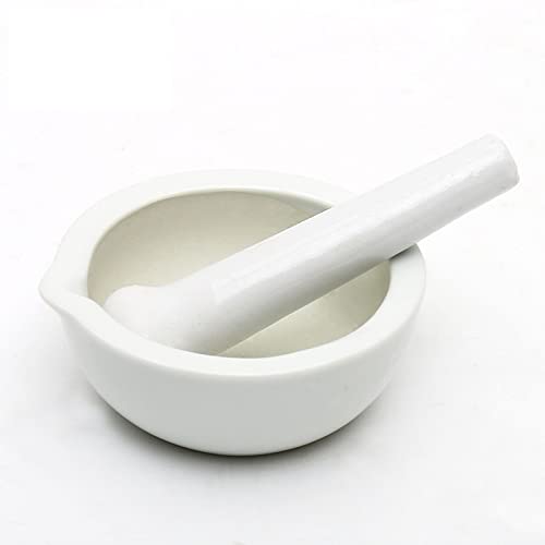 90mm Porcelain Mortar And Pestle Mixing Grinding Bowl Set Crusher DIY Tool For Kitchen - NewNest Australia