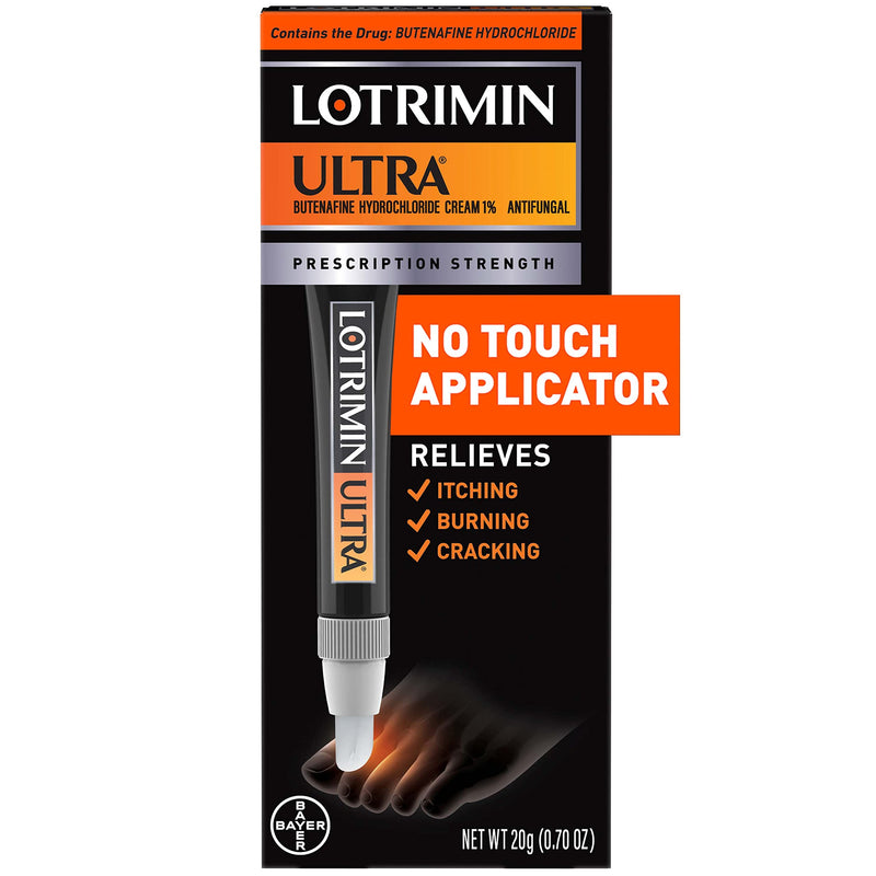 Lotrimin Ultra with New No Touch Applicator, a 1 Week Athlete's Foot Treatment Cream. Prescription Strength Butenafine Hydrochloride 1%, Cures Most Athlete’s Foot Between Toes, 0.7 Ounce (20 Grams) - NewNest Australia