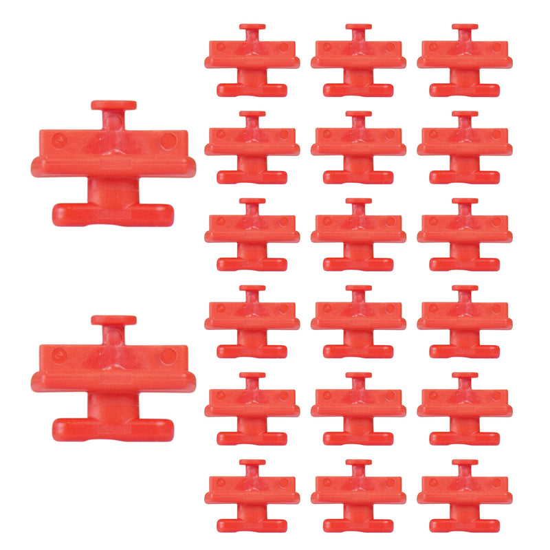 On-Q AC1051-KH-20 Keyhole Post Clips (20 Pack), Red Keyhole Post Clips (Pack of 20) - NewNest Australia