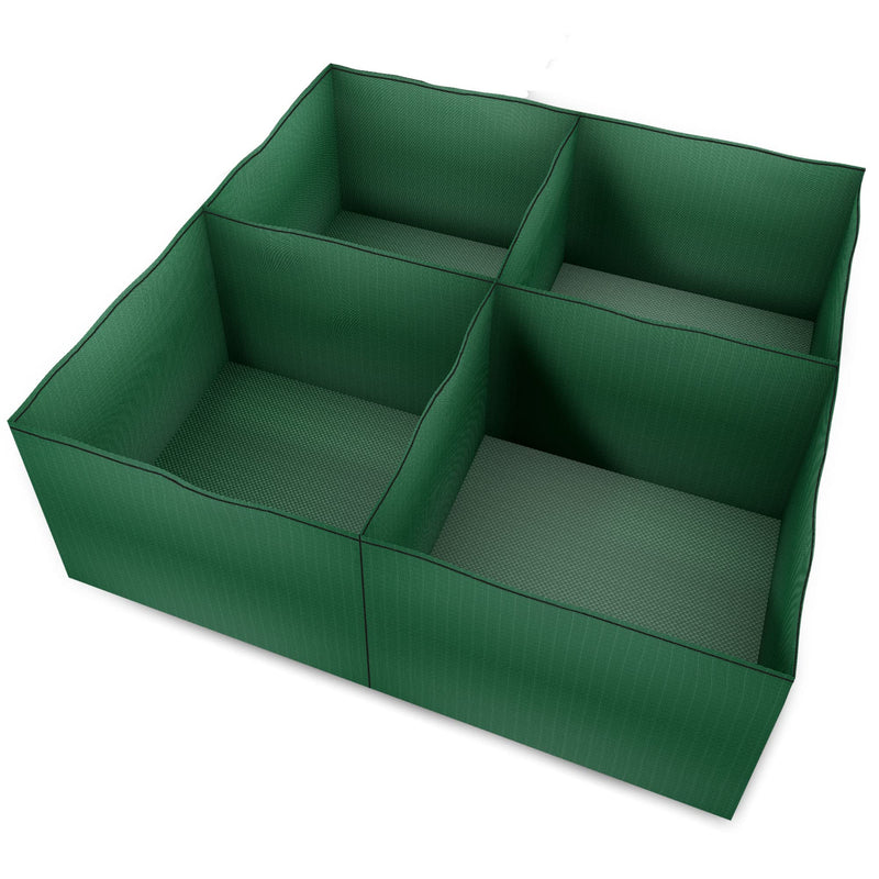 Durable PE Planter Bags for Vegetables,Garden Raised Planting Bed with 4 Partition Grids,Suitable for Potato/Tomato/Flower/Garden Containers (1) 1 - NewNest Australia