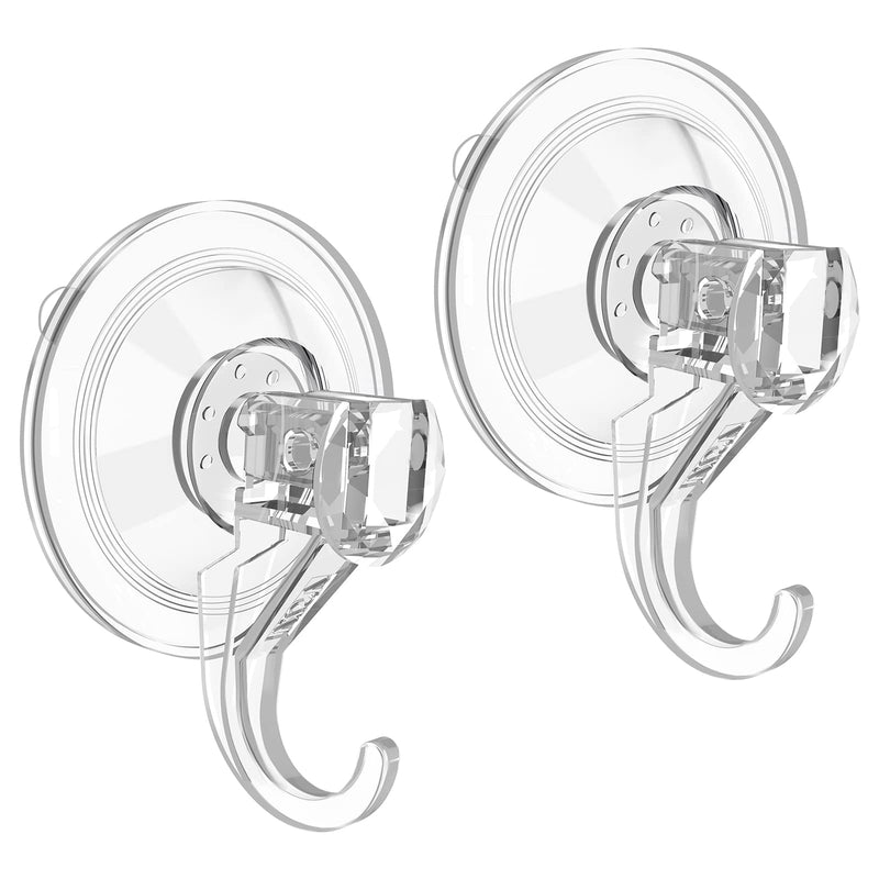 Wreath Hanger, VIS'V Large Clear Removable Heavy Duty Suction Cup Wreath Hooks 22 LB Strong Window Glass Door Suction Cup Wreath Holder for Halloween Christmas Wreath Decorations - 2 Packs - NewNest Australia