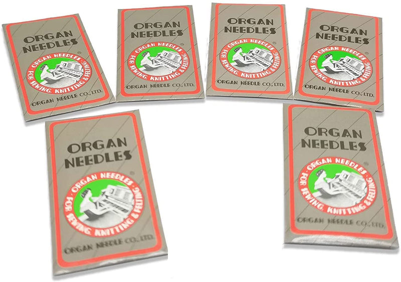 Bequilter 60pcs(10PCS Each Size) Organ Flat Shank Home Sewing Machine Needles 15X1 HAX1 130/705H Size 8,11,12,14,16,18 for Brother Singer - NewNest Australia