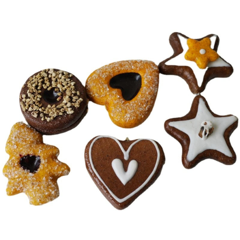 SurpriseSeptember Artificial Fake Biscuits, 6-Piece Realistic Chocolate chip Cookie Set, Simulation Food, Dessert, Party, Home Decoration Toy Prop Model - NewNest Australia